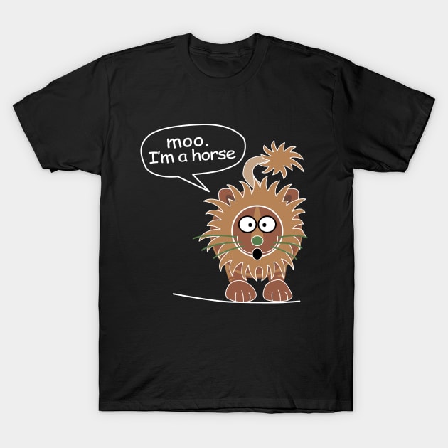 Moo. I'm a horse T-Shirt by familiaritees